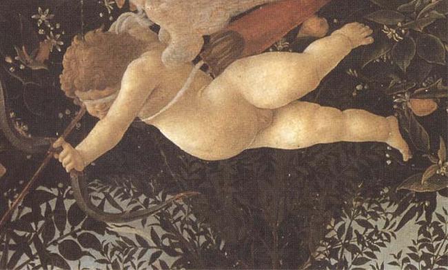 Sandro Botticelli Detail of Cupid with eyes bandaged,shooting an arrow at Chastity China oil painting art